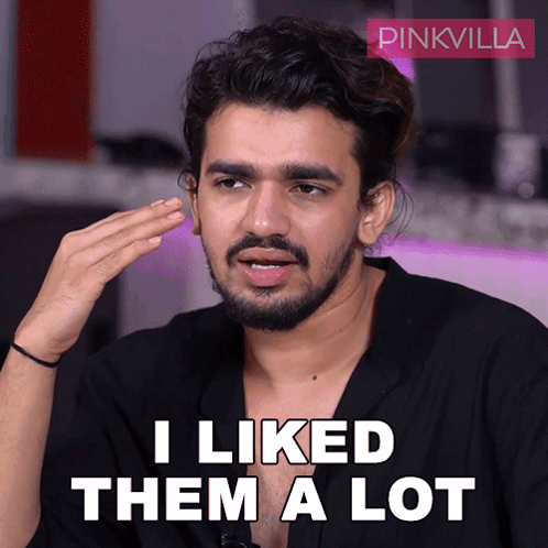A Man Says " I Liked Them A Lot " In A Pinkvilla Ad GIF