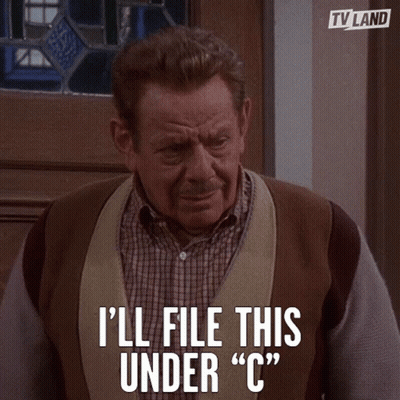 A Man Says I 'Ll File This Under C GIF