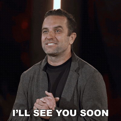 A Man Says I 'Ll See You Soon In A Dark Room GIF
