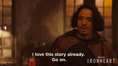 A Man Says I Love This Story Already GIF