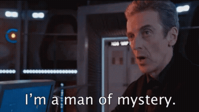A Man Says " I 'M A Man Of Mystery " In Front Of A Computer GIF