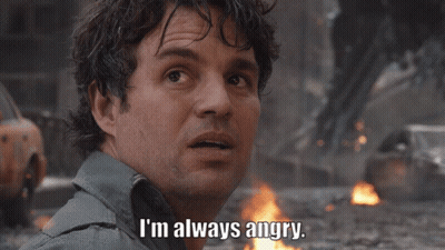 A Man Says I 'M Always Angry In Front Of A Burning Vehicle GIF