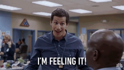 Man Saying Im Feeling It In Front Of Another Man GIF