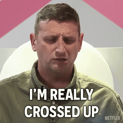 A Man Says I 'M Really Crossed Up On A Netflix Ad GIF
