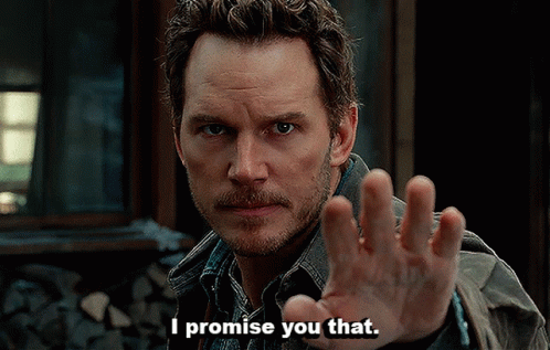 A Man Says I Promise You That With His Hand GIF