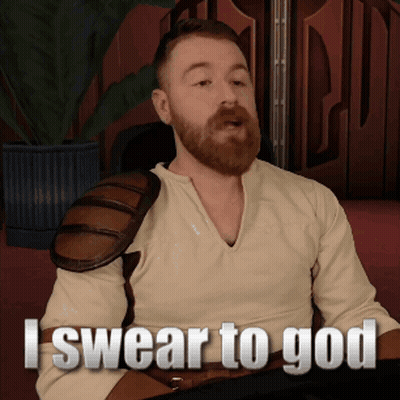 A Man Says I Swear To God In A Video GIF