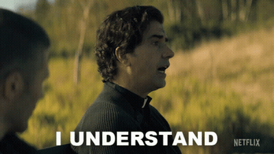 A Man Says I Understand In A Netflix Advertisement GIF
