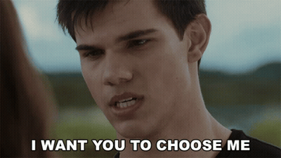 A Man Says I Want You To Choose Me In Front Of A Woman GIF
