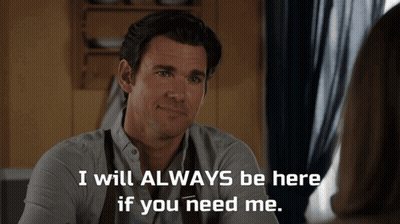 A Man Says I Will Always Be Here If You Need Me In Front Of A Woman GIF