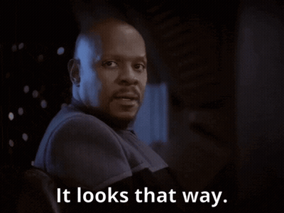 A Man Says It Looks That Way While Looking At Something GIF