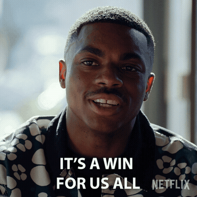 A Man Says It 'S A Win For Us All On A Netflix Poster GIF