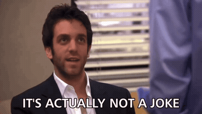 A Man Says It 'S Actually Not A Joke GIF