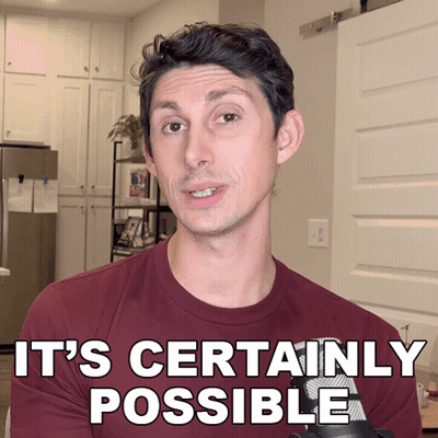 A Man Says It 'S Certainly Possible In Front Of A Kitchen GIF