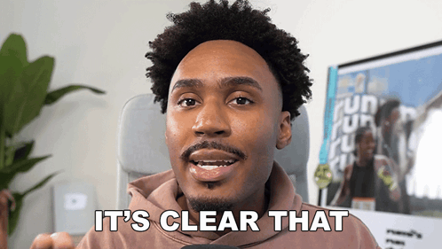 A Man Says It 'S Clear That In Front Of A Picture GIF