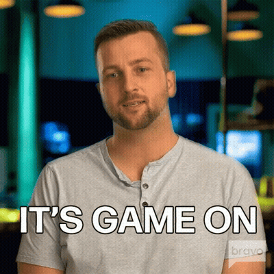A Man Says It 'S Game On On Bravo GIF