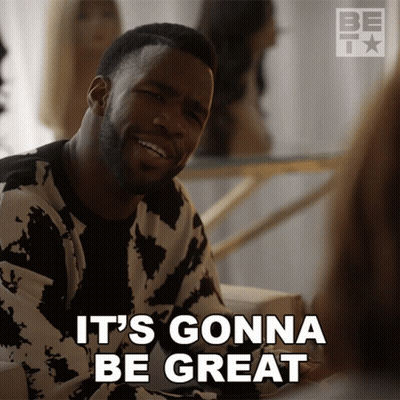A Man Says " It 'S Gonna Be Great " In Front Of A Woman GIF