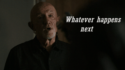 A Man Says It 'S Not Gonna Go Down The Way You Think It Is In A Dark Room GIF