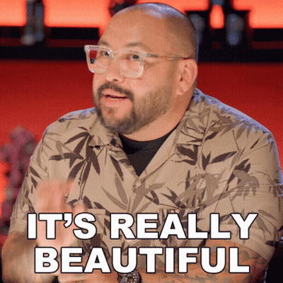 A Man Says It 'S Really Beautiful While Wearing Glasses And A Shirt GIF