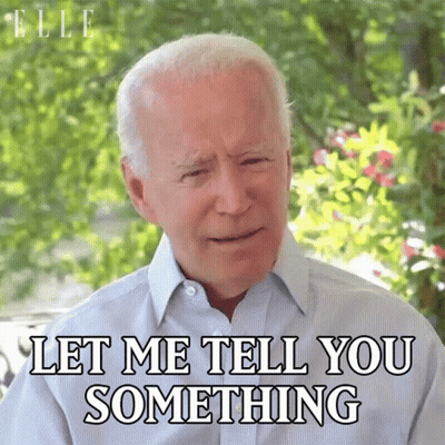 A Man Says " Let Me Tell You Something " In Front Of A Green Background GIF