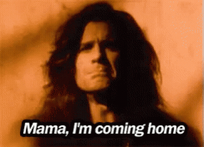 A Man Says Mama I 'M Coming Home In A Black And White Photo GIF