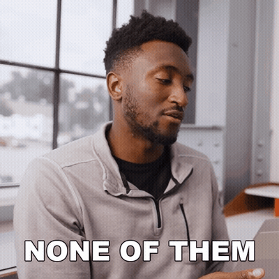 A Man Says None Of Them While Looking At A Laptop GIF