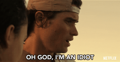 A Man Says Oh God I 'M An Idiot GIF