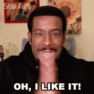 A Man Says Oh I Like It With His Hand On His Chin GIF