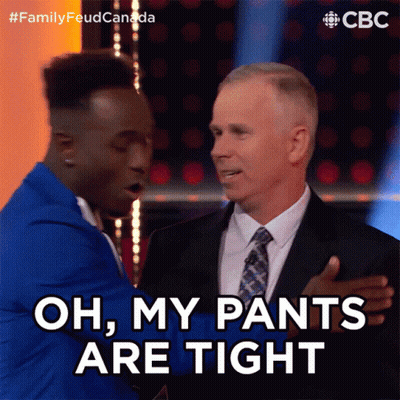 A Man Says Oh My Pants Are Tight GIF