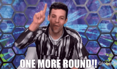 A Man Says One More Round With His Finger GIF