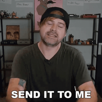 A Man Says Send It To Me While Wearing A Black Hat GIF