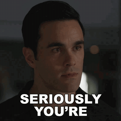 A Man Says " Seriously You 'Re " In A Dark Room GIF