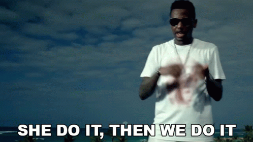 A Man Says She Do It Then We Do It In Front Of A Beach GIF