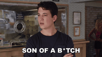 A Man Says Son Of A B * Tch In A Laundromat GIF