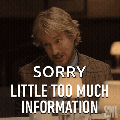 A Man Says Sorry Little Too Much Information On Snl GIF