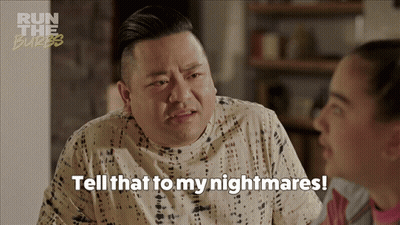A Man Says Tell That To My Nightmares While Talking To A Girl GIF