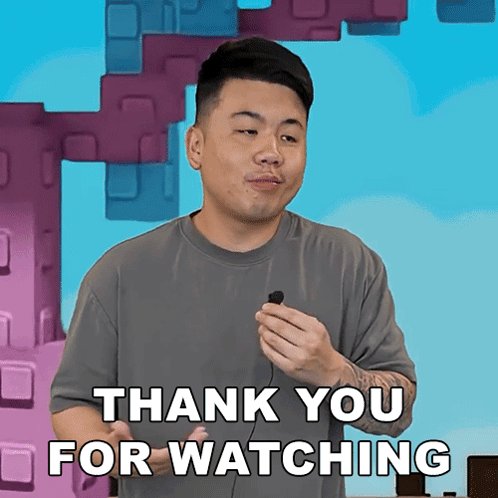 A Man Says Thank You For Watching While Holding A Microphone GIF