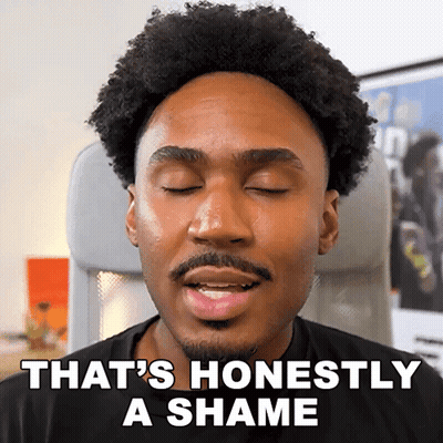 A Man Says That 'S Honestly A Shame In Front Of His Eyes GIF