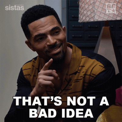 A Man Says That 'S Not A Bad Idea With His Finger GIF