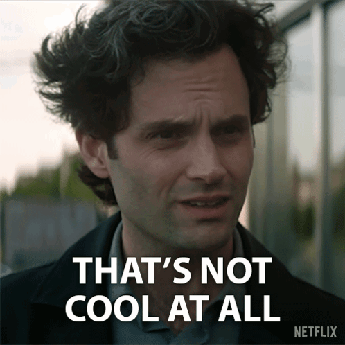 A Man Says That 'S Not Cool At All On A Netflix Ad GIF