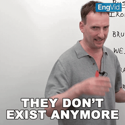 A Man Says They Do N't Exist Anymore In Front Of A Whiteboard GIF