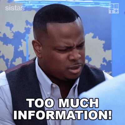 A Man Says Too Much Information In A Gif