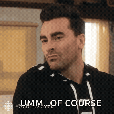 A Man Says " Umm Of Course " While Wearing A Black And White Hoodie GIF