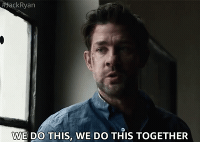 A Man Says " We Do This We Do This Together " In Front Of A Window GIF