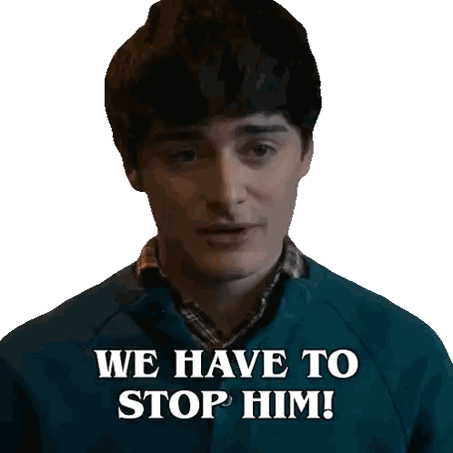 A Man Says We Have To Stop Him Sticker