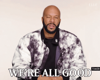 A Man Says We 'Re All Good In A Tie Dye Jacket GIF