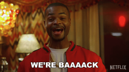 Man Saying We're Baaack Netflix Ad GIF