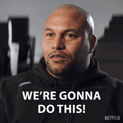A Man Says We 'Re Gonna Do This On A Netflix Advertisement GIF