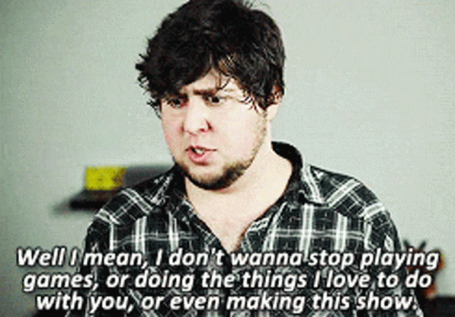 A Man Says Well I Mean I Don 'T Wanna Stop Playing Games GIF