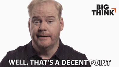 A Man Says " Well That 'S A Decent Point " GIF