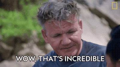 A Man Says Wow That 'S Incredible In Front Of A Green Background GIF
